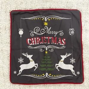 World Market Christmas Holiday Throw Pillow Cover Vintage Inspired Design